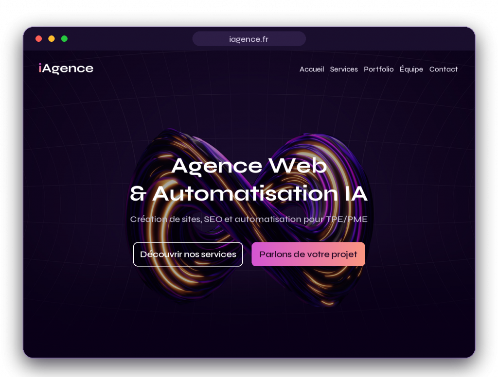 Agence web Oise — exemples de sites réalisés par iAgence